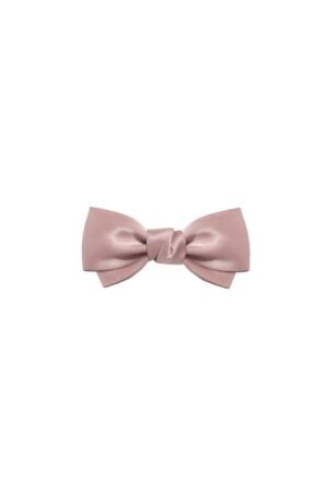 Fermaglio per capelli handmade con fiocco rosa Misty Rose