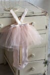 Light pink tutu tights with tulle