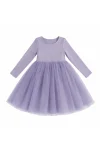 Sukienka tiulowa Midi Lilac Rose Fioletowa