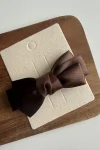Spinka dziewczęca kokardka Chocolate Brown