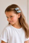 Light Blue Starfish Hair Clips 2-Pack
